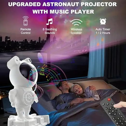 Astronaut Galaxy Projector - 360 Magnetic Head Rotation, Remote Control