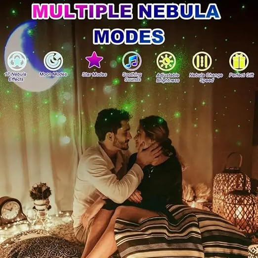 Astronaut Galaxy Projector - 360 Magnetic Head Rotation, Remote Control