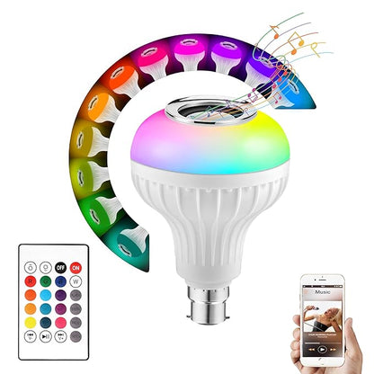 Colour Changing LED Bulb with Bluetooth Speaker & Remote