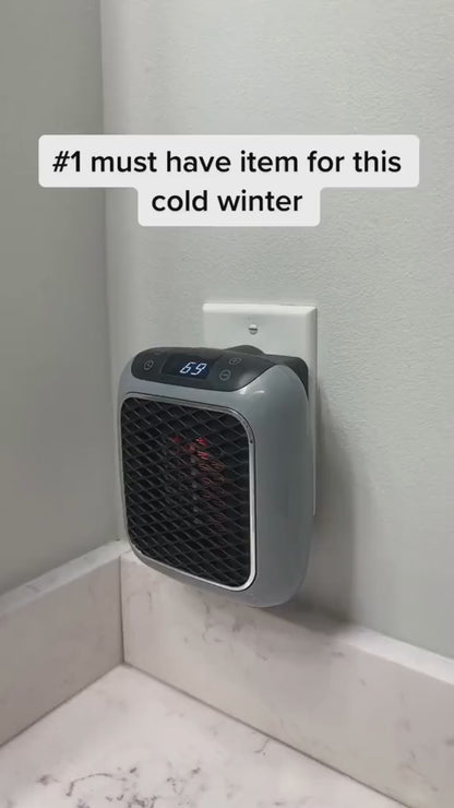 Portable Turbine Heater Wall-Mounted Electric Convector Heater ? Silent Infrared Fan Stove for Bathroom, Bedroom & Greenhouse | Energy-Saving Small Indoor Room Heater 220V (MULTI)